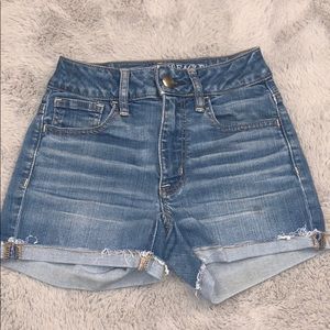 American Eagle High-Waisted jean shorts